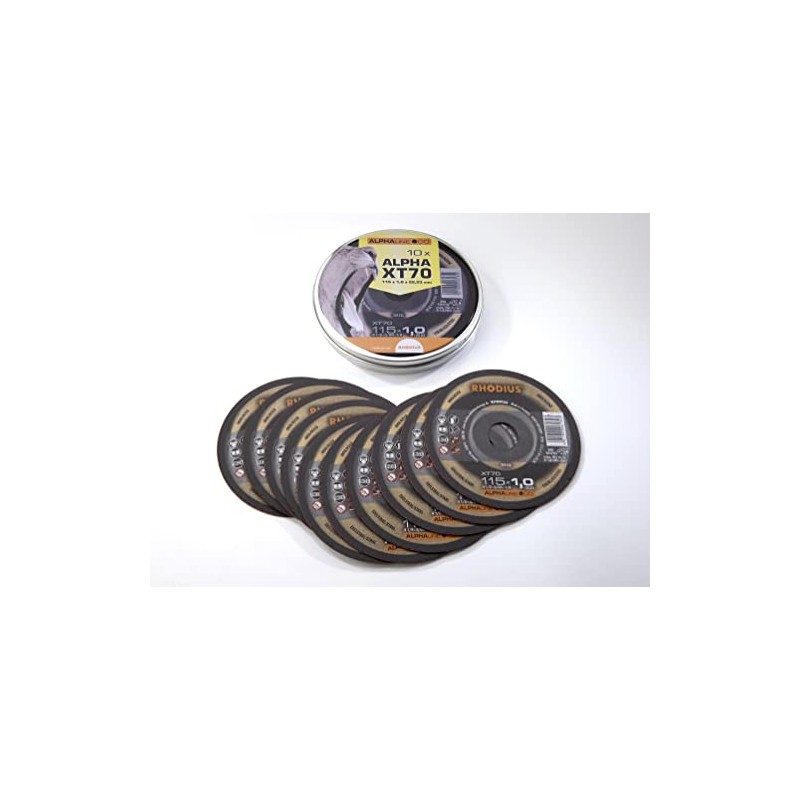 RHODIUS CUTTING DISC, METAL , TIN (PK10),207808,RHODIUS