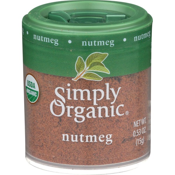 Simply Organic Nutmeg Organic Ground .53 Oz Case Of 6