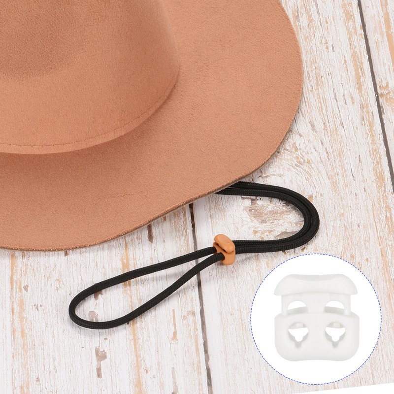M METERXITY 100 Pack Plastic Cord Locks - Double-Hole Oval