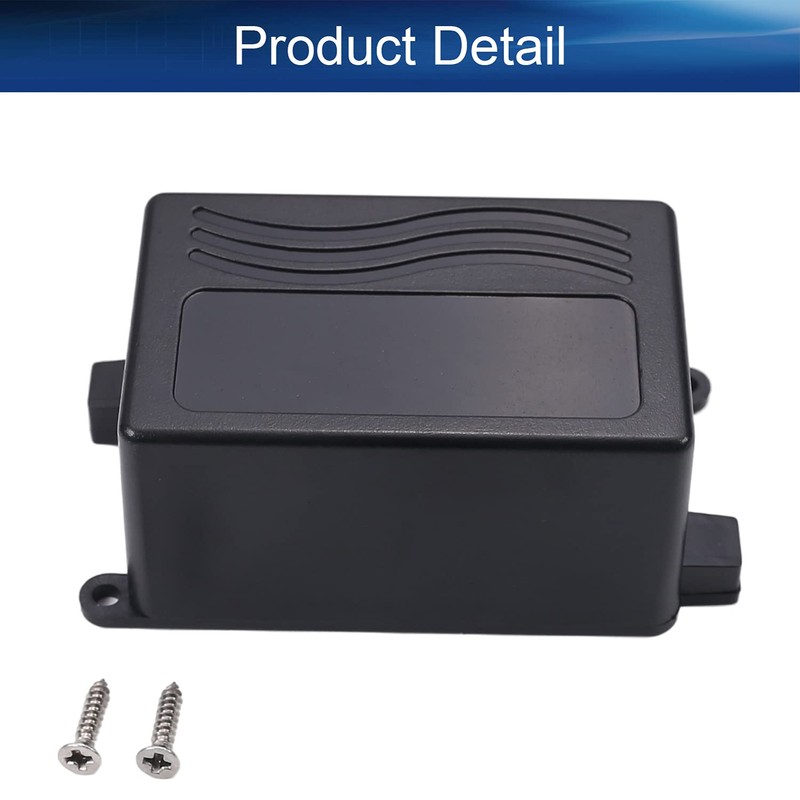 Heyiarbeit 5Pcs 2.75"x 1.77"x1.38" ABS Black Dustproof Electronic Junction Box