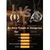Brightown G40 Replacement LED Light Bulbs, 10 Pack Clear Globe