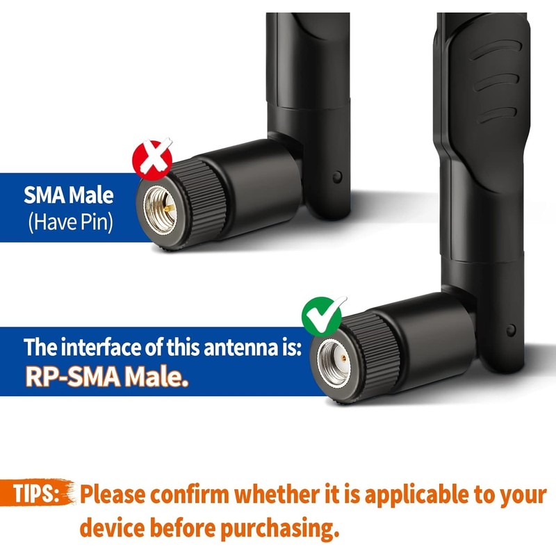 4G LTE Cellular Trail Camera Antenna 8dBi RP-SMA Male Antenna