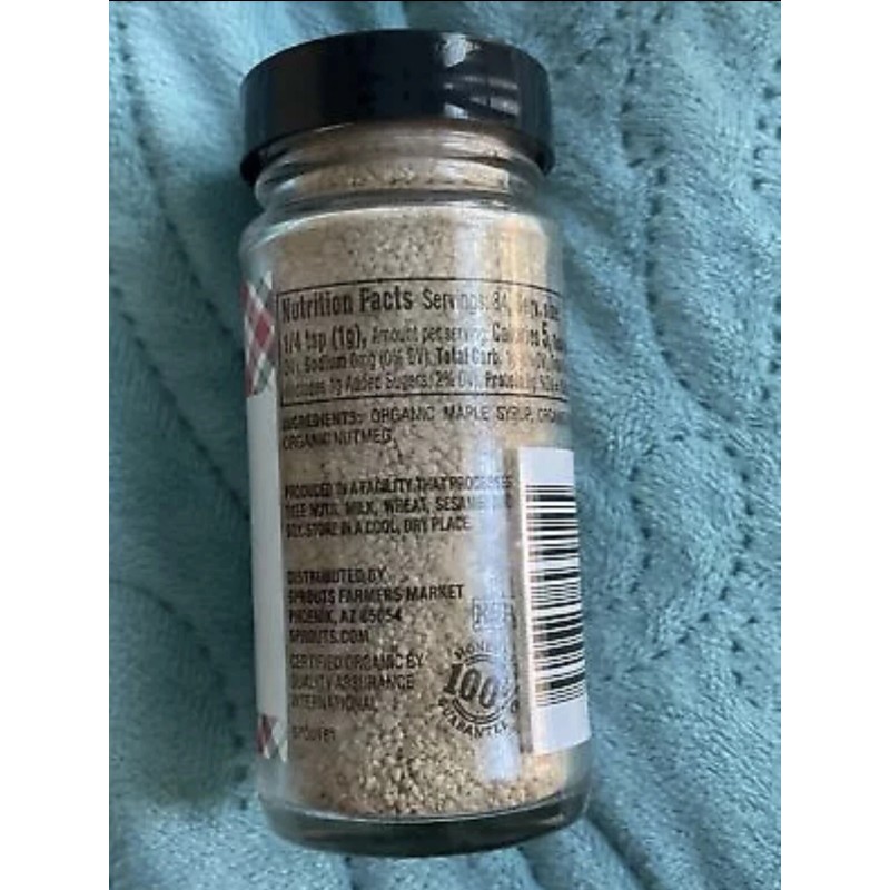 Sprouts ORGANIC Maple Cinnamon Sugar, 2.96 oz.sealed
