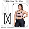 Shyyween 3 Pcs Hidden Suspenders for Women 1" Width Thin