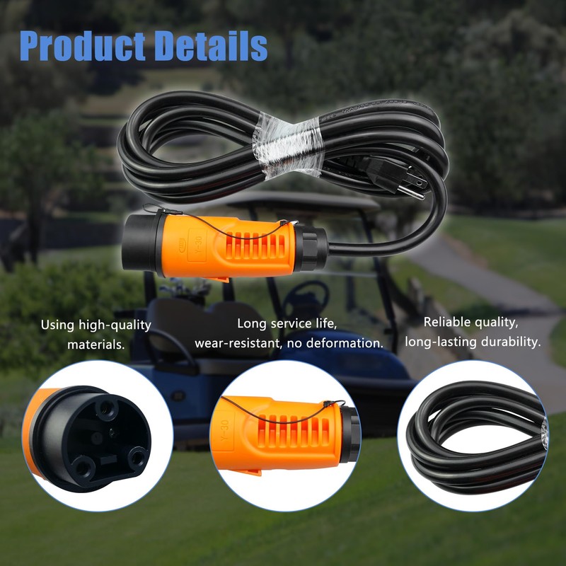 Y-30 EV Charging Power Cord Plug 10 FT Fit for