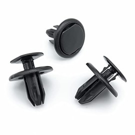 VVO Fasteners- Black Plastic Radiator Surround & Air Guide Panel Clips for Mazda 2, (Pack of 10)