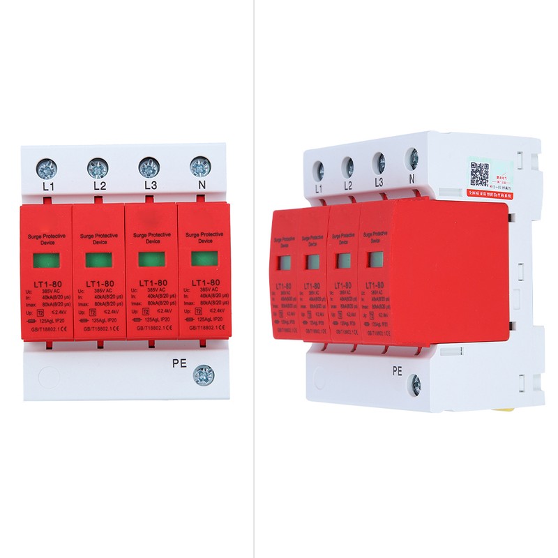 4P LT1‑80 Surge Protector 80ka Protection Module Appliances Low Voltage