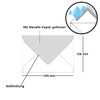 50 x metallic gold lined envelopes DIN C5, dark red,
