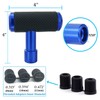 Thruifo T Handle Shifter Car Knob, Joystick Style Alloy Cover