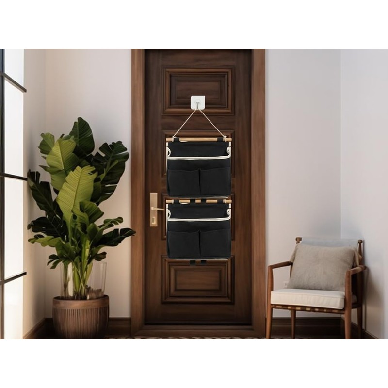 Kellegour 3 Pieces Wall Hanging Storage Bag with Pockets,Wall Hanging