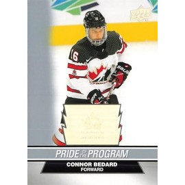 2023 Upper Deck Canada Hockey #65 Connor Bedard Rookie Card RC Hockey Card Pride of The Program