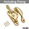TERF® Traditional Vintage Polished Brass Sash Window Lock Catch Latch