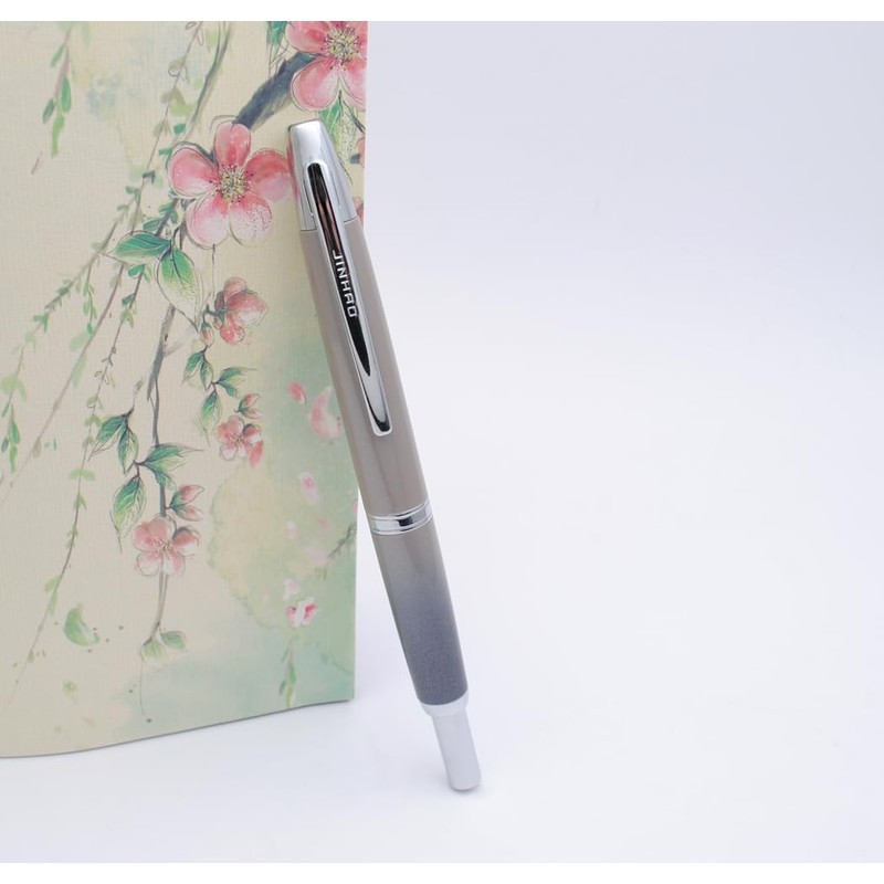 JINHAO 10 Press Fountain Pen Retractable Metal Pen with Ink