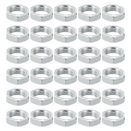 PATIKIL M18 x 1.0 Steel Hex Nuts, 30 Pack, Metric Thread, Galvanised Fittings, Nuts, Screw Bolts, Mounting Parts for Lamps, Machines, Repair, 8 mm Height