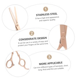 Beavorty Hair Cutting Scissors Kit 6 Inches 2pcs Professional Hair Thinning Scissors for Stylists