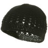Cotton Kufi Cap Black one Size fit