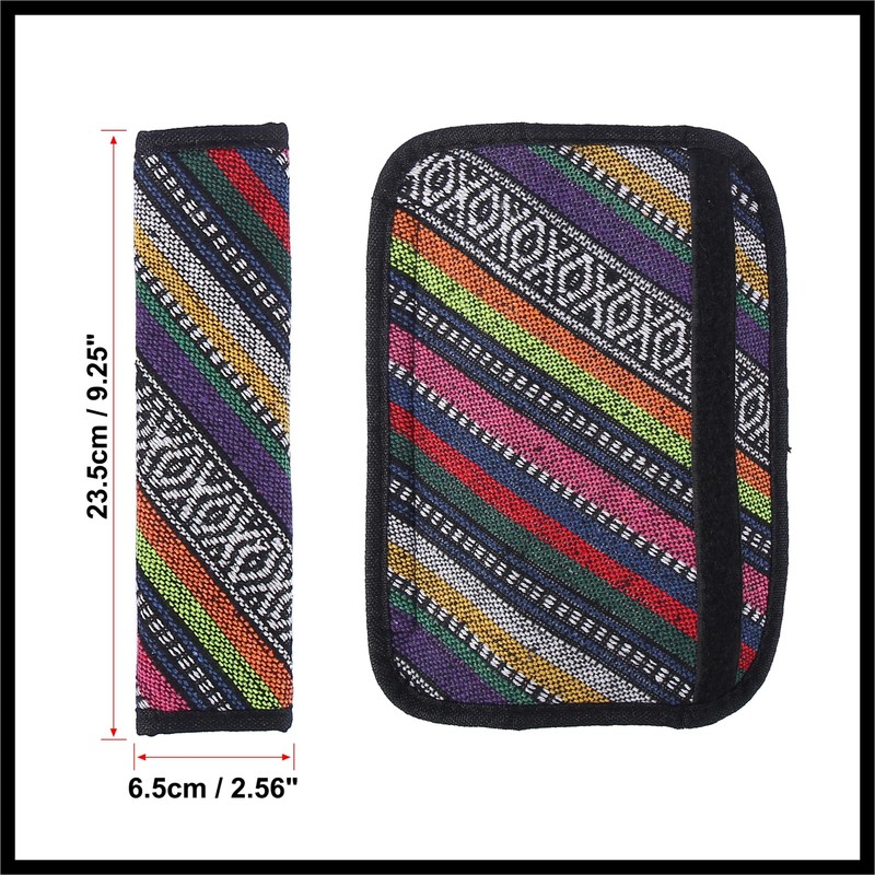 Hihaha 2pcs Universal Car Seat Belt Shoulder Pad Covers Linen
