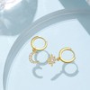 Dangle Hoop Earrings for Women Teen Girls, Spike Star Moon