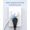 Flat Plug Extension Cord with 3 Outlets - 3 ft