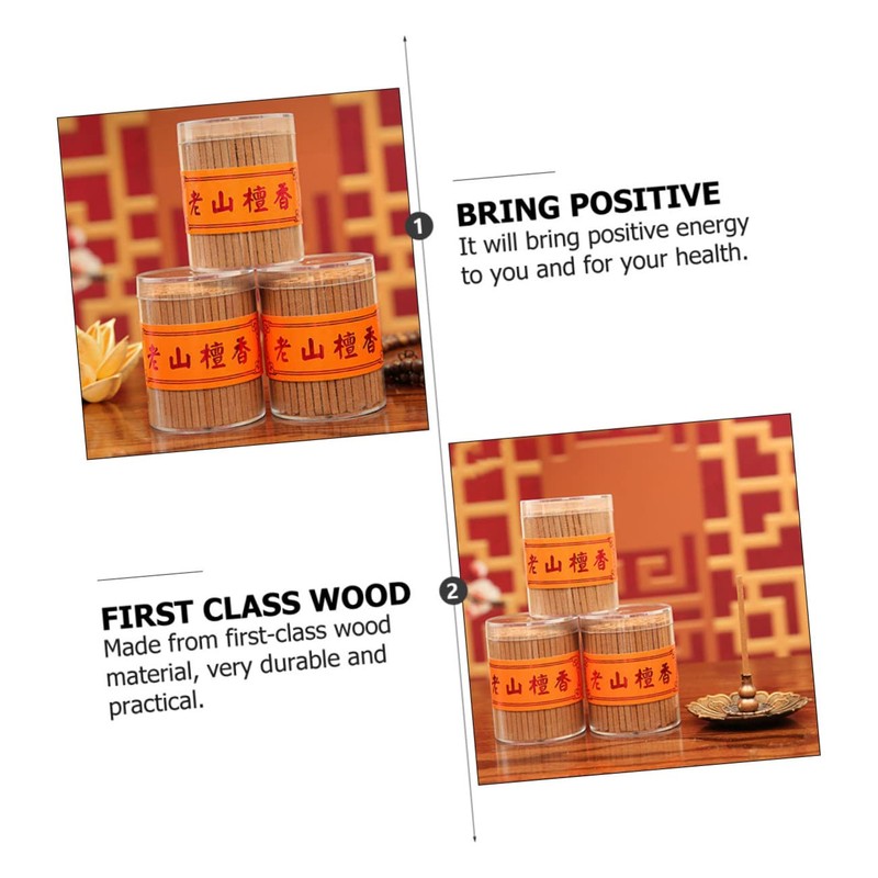 BIUDECO Natural Buddha Sandalwood Sticks Fragrant Incense Sticks for Home