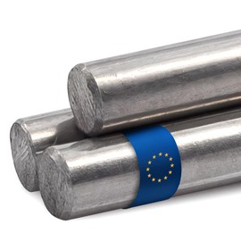 Stahl-Shop24 Stainless Steel Round Rod V2A 1000 mm Long 4 mm Diameter for Construction Projects Model Making Machine Building Craft DIY Stainless Steel Rod Metal Rod Craft Supplies Construction