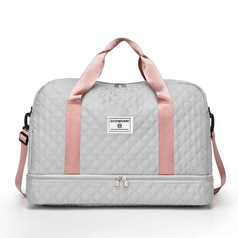Lightweight Large Capacity Duffle Bag, Stylish Argyle Design, Perfect Carry