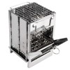 Redcamp Wood Burning Folding Camp Stove Stainless Steel Grid, Portable