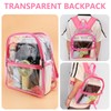 Transparent Backpack 32 * 27 * 12.5cm PVC See Through
