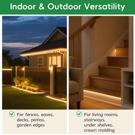 Fixpax 100PCS 1/2 Inch LED Rope Outdoor Light Mounting Clips for Outside Led Light Hangers with 220pcs Screws for Wedding Patio Christmas Party, Includes Drill & PH1 Bit