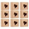 50Pcs Maple Leaf Pattern Kraft Paper Packing Box Small Gift
