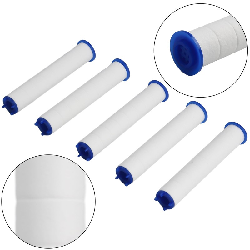 ZYWUOY 1/5pcs PP Cotton Filter Shower Head Filter Negative Ion