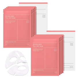 SINYI Bio Mascarilla Colageno 8pcs Mascarilla de ColáGeno-ColagenoMinimiza los Poros Mejora la ElasticidadHidratación duradera2 cajas)                