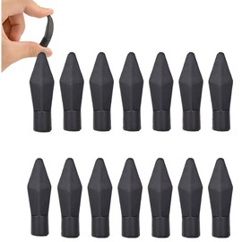 QCVENL Practice Archery Arrowhead,14 Pcs Soft Rubber Glue On Target Arrowhead Safety Arrows Tips for Archery, 7mm