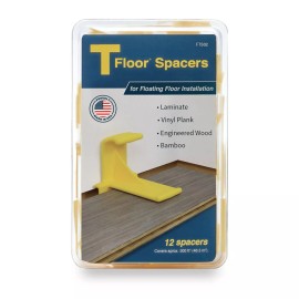 Tfloor Laminate Flooring Spacers : for Installing Laminate Wood, Vinyl Plank.