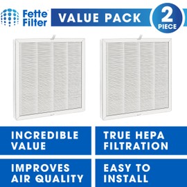 Fette Filter - E-300L Premum True HEPA H13 Replacement Filters Compatible with MOOKA and MOOKA FAMILY E-300L Air Purifiers for Home Large Room - 2-Pack of 3-in-1 High-Efficiency.