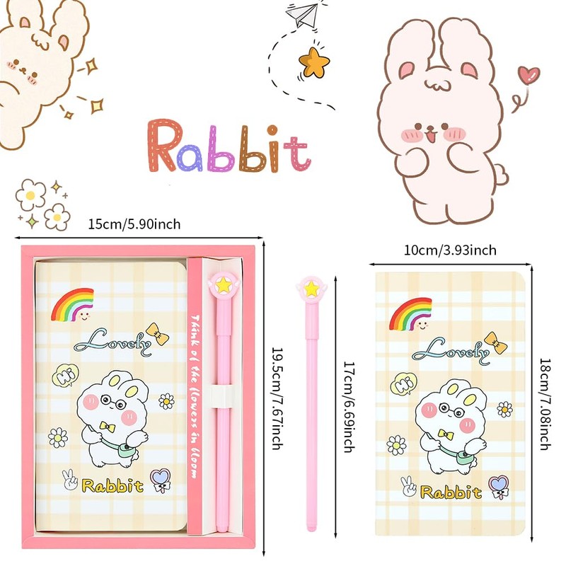 2 in 1 Rabbit Stationery Gift Box Set Includes 1