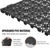 VEVOR Interlocking Tile 50PCS Black, Drainage Tiles 12" x 12"
