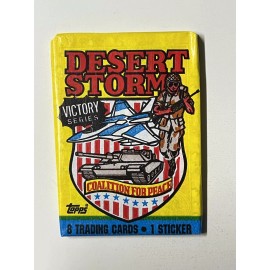 Desert Storm Victory Series Trading Cards Sealed Wax Pack Topps 1991 USA