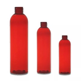 Unbranded  50 pack 4 Oz Plastic Red PET Bottles BPA free