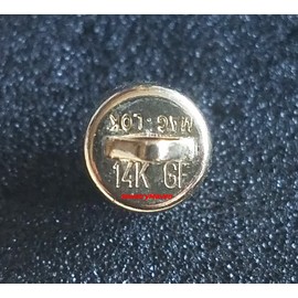 JewelryMaven 7.5mm Yellow 14k Gold FILLED STRONG MAGNETIC CLASP 1" Extender 7mm Spring Ring