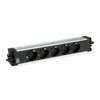 BACHMANN Step 906.19145 Socket Strip Aluminium 5-Way GST18 Black (Modular