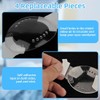 PYEUIFT Pack of 6 Transparent Eye Patches, Adjustable Plastic Eye