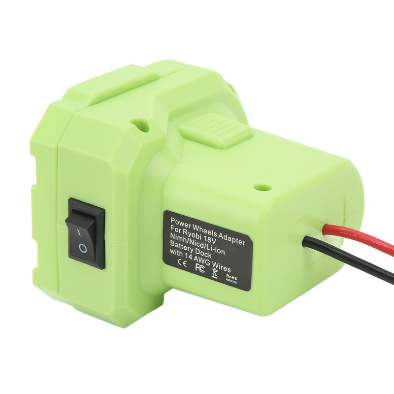 Battery Adapter Converter Dock Power Connector 14AWG with Switch for