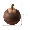 PACKOVE Wood Diffuser Aromatherapy Essential Oil Diffuser Mangosteen Shape Indoor