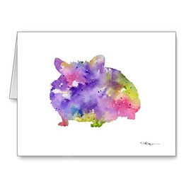 DJ Rogers Fine Art Hamster - Set of 10 Note Cards With Envelopes