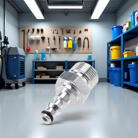 Silver Quick Connection Pressure Washer, 2025 Upgraded Silver Quick Connection Pressure Washer- Hose Adapter for Vax, M22 Quick Insertion Pressure Washer Parts and Accessories