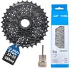 MSZweirad Shimano Cassette CS-HG31 8-Speed Wear Set + Matching Chain