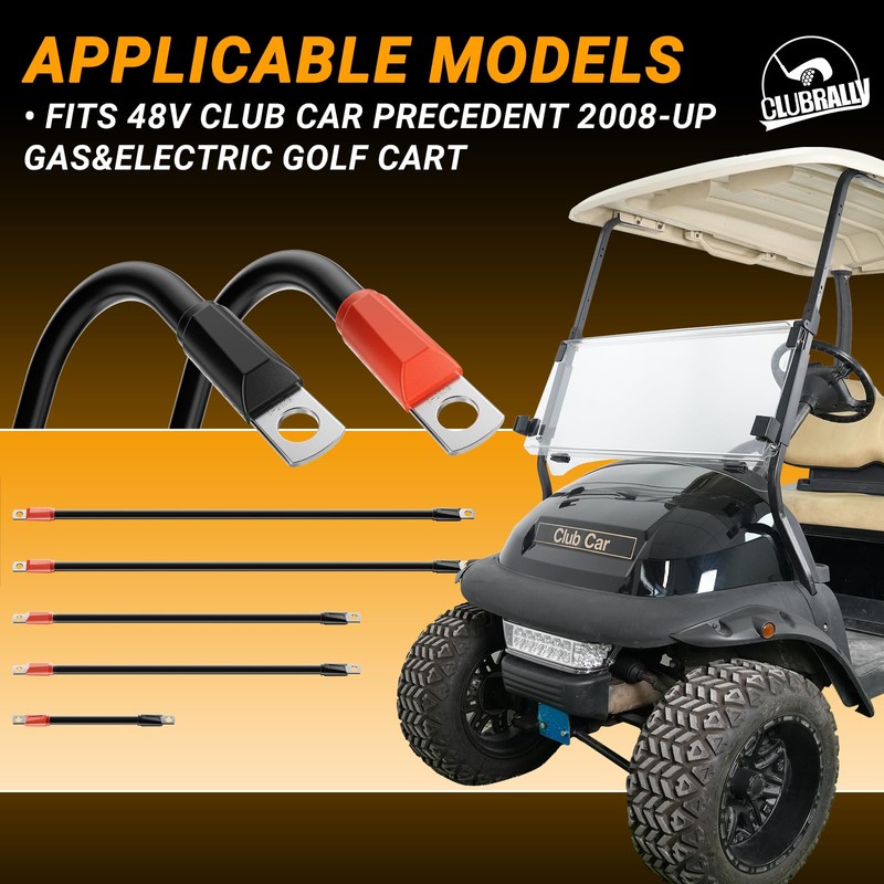 CLUBRALLY Club Car Precedent Battery Cables Set 48 Volt 3