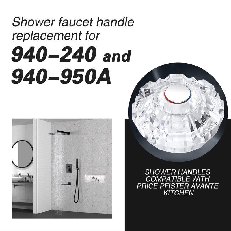LavishStream Shower Knob Replacement for Price Pfister Shower Handle 940-240