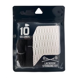 10 Seconds - Proline Lacrosse Stringing Kit Mesh, Weather-Resistant and Precision Stringing. Includes: Shooting String, Shooting Lace, Sidewall and Self-Tapping Screws (Black)